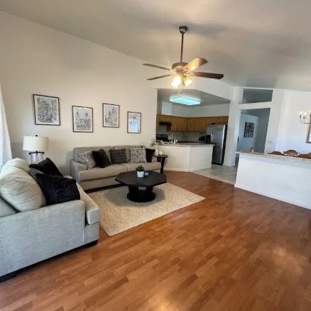 Cozy 4 bedroom family getaway home. Pet friendly home.