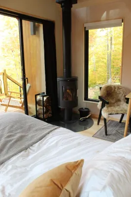 Nordic House - Glamping Cabin w Hot Tub, Sauna, Cold Plunge + Waterfront w Dock