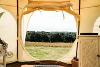 Totally Luxury 4 Person Bell Tent 10 mins Surf/Sail/Swim Beaches