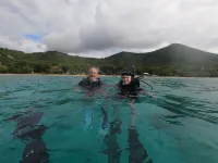 Quiet hillside villa with expansive sea, beach, and mountain views...