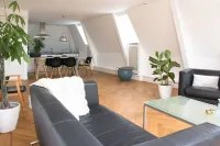 Canal house top floor in historic center Gouda