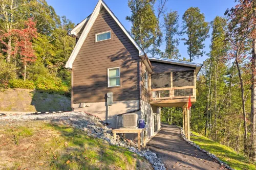 Panoramic Mtn Views and Hot Tub! Secluded Marion Gem