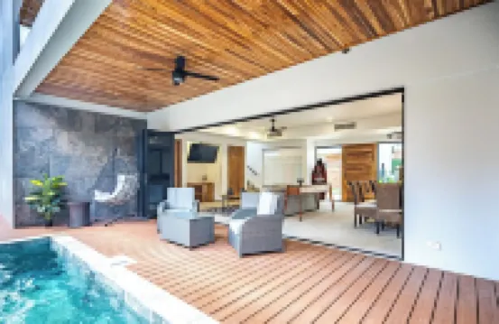Private Luxury Villa Prime Location South End of Jaco Beach, Gated Community.