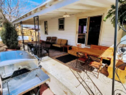 Charming 1938 Pueblo Home with Game Room, Firepit and Boho Bedroom