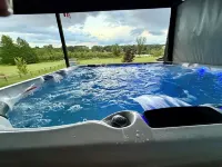 The Lazy Bear Lake House on beautiful Bear Lake, covered deck, great view