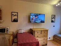 Divisible Savoyard studio in the mountains, south-facing, overlooking the slopes