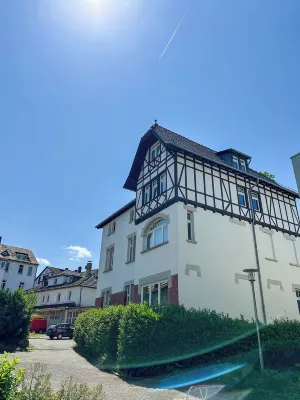 Exclusive city studio with 3 bedrooms in art nouveau villa & Hercules view for 8 guests