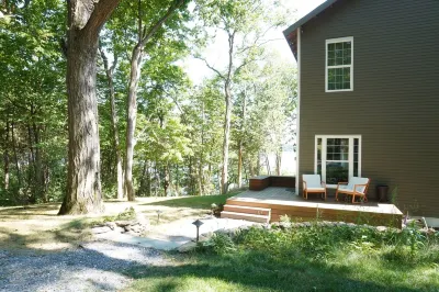 Modern Lake Champlain Lake House with Private Beach and Docks Hotels near Charlotte Town Beach