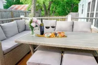 Cute 3 BDRM Near Main St. W/ Hot Tub, Fire Pit, 2 Patios, and a Backyard Oasis