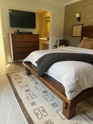 Bright, Stylish Desert Condo with Mountain Views + Private Courtyard Hotels near Rancho Mirage Library & Observatory