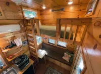 Discover Serenity at TinyFox Cabin: Your Perfect Getaway Surrounded by Nature - balcony
