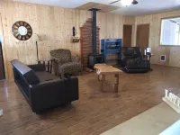 The cozy cabin, a quiet place to relax and have a pleasant time.