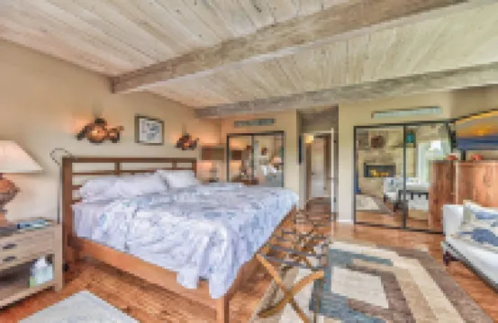 "Atherton Cottage Has Ocean View & Two Fireplaces!
