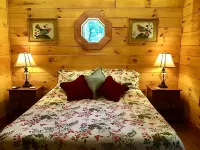 Cuddly Cub Luxury Cabin with Hot tub, wifi and wood burning fireplace