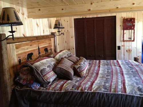 Incredible sunsets over pristine Loon Lake Hotels in Big Creek Township