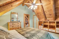 True Log Cabin in the Heart of Poconos with Hot Tub and Movie Theater
