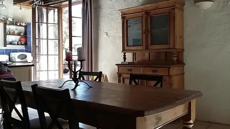 Cottage In Delightful Vendee Medieval Village with  heated swimming pool