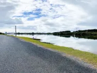 Lakeside House Tuncurry with deck overlooking the lake Hotels in Tuncurry