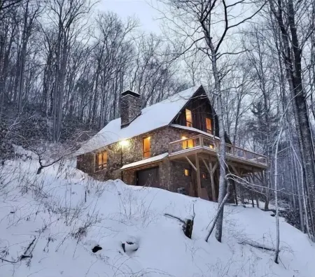Cozy Cabin in the Blue Ridge Mountains Отели рядом с достопримечательностью «Christmas Tree Hill Garden Center»
