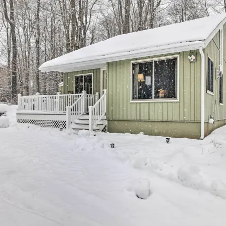 Poconos Getaway w/ Fire Pit: 1 Block to Lake!