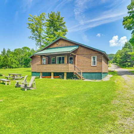 Rustic Cabin Retreat on Rangeley Lake!
