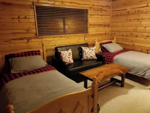 Cedar Pines Cabin w/ Fire Pit & Large Deck - BIG Trees - A Quaint Rustic Charmer