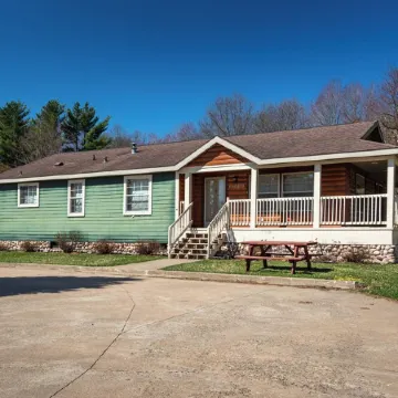 The Wolf Cabin at the Riviera Resort in Neillsville, Wisconsin!