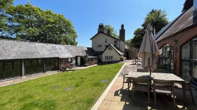 The Old Byre at Llandetty Hall Farm Brecon Beacons Historic Barn Farm Stay