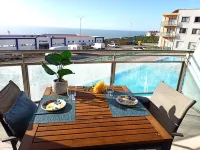 Apt with pool, sea view and garage