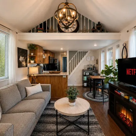 Das Tree Haus 1 Bedroom Home by NW Comfy Cabins by RedAwning