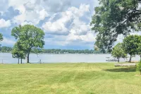 Deck & Yard: Wolf Creek Waterfront Home in Grove! - 3-Star