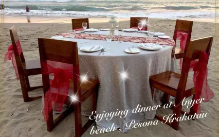 Pesona Krakatau Cottages & Hotel Отели в г. Cinangka