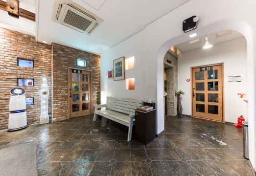 청주 ES 호텔 외부 야경