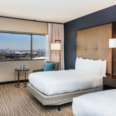 2 Double Beds Nyc Skyline Views Top Floor DoubleTree by Hilton Hotel Newark Airport Promo Code