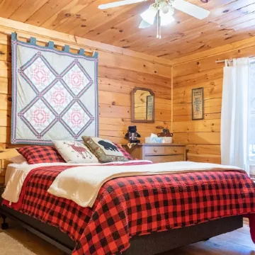Secluded, Furnished, Log Home, Close To Many Adirondack Attractions.