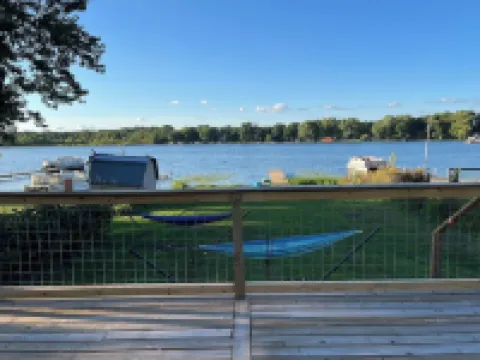 Relax and unwind at the Cozy Cabin on Heaton Lake.