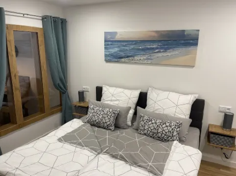 Gulfhof vacation apartment "Langeoog" with a view of the nature reserve