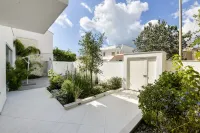 In the pool holiday home