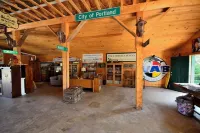 On the top of ledge overlooking Cobscook Bay