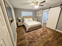 Mama’s Modern House is family and pet friendly, large yard, quartz countertops