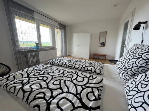 Cozy semi-detached house in the countryside with terrace Hotels in Bad Schussenried