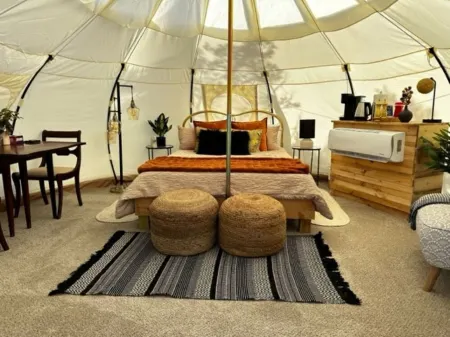 Luxury Glamping in High Rolls Mountain Park, NM Stunning Views & Modern Comforts