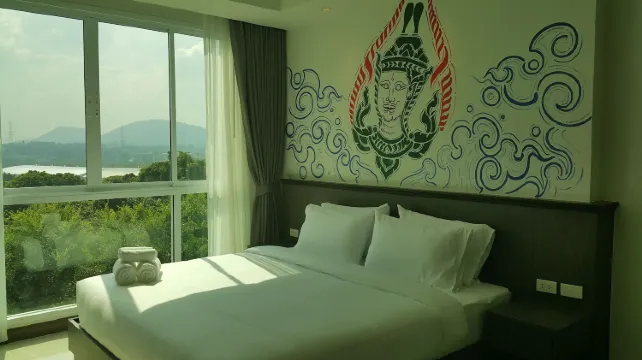 ห้องจูเนียร์สตูดิโอสวีท, เตียงคิงไซส์ 1 เตียง, วิวสวน