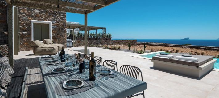 Onos Luxury Villas Kythnos Hotéis em Kythnos