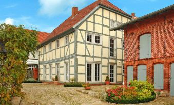 Timber House in Lenzen by Elbe River