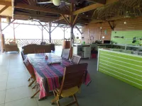 La Maison Coloniale in a postcard setting overlooking the Caribbean Sea