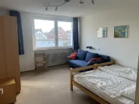 3 large rooms, 77 sqm, elevator, directly on the beach and in the center