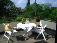 Centrally located penthouse apartment overlooking Aller and Old Town