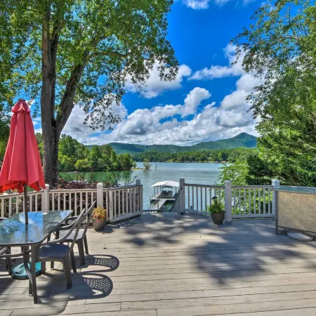Lakefront Hiawassee Home w/ Boat Dock & Hot Tub!