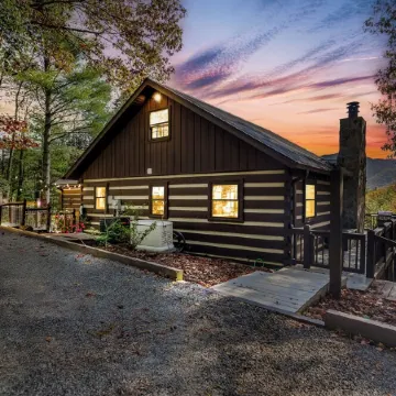 Romantic Modern Cabin w/Mountain Views, Hot Tub, Pet-Friendly & EV Charger